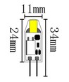G4 1,1W SILI1.1 LED-Lampe - 12V AC/DC, G4