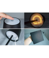 Wiederaufladbare LED-Tischlampe Innen/Außen - Weiß, IP54 Außenbereich, Touch dimmbar