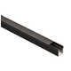 Aluprofil für Akustikpaneel, 1,2 Meter lang, mit schwarzer matter Abdeckung, 10x10 mm