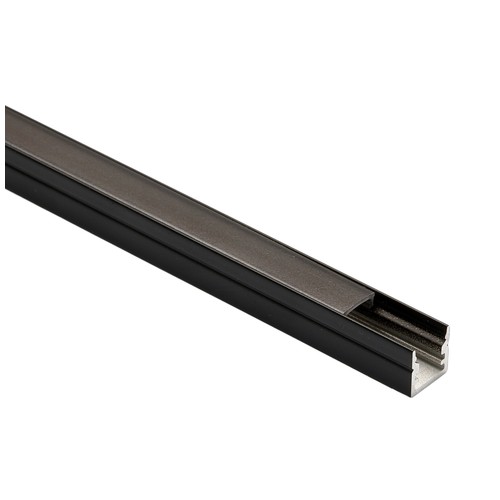 Aluprofil für Akustikpaneel, 1,2 Meter lang, mit schwarzer matter Abdeckung, 10x10 mm