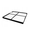 60x60 LED-Panel, 60W - 80lm/W, eingebaut in schwarzem Rahmen