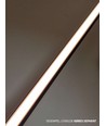 Aluprofil für Akustikpaneel, 1,2 Meter lang, mit schwarzer matter Abdeckung, 10x10 mm