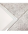 Aufbau Troldtekt-Rahmen 60x60 - Für LED-Panel, passend für Troldtekt ohne Anpassung, weiße Kante