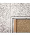 Aufbau Troldtekt-Rahmen 60x60 - Für LED-Panel, passend für Troldtekt ohne Anpassung, weiße Kante