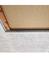 Einbaurahmen für 60x60 LED-Panel – Neues Modell, passt zu Troldtekt ohne Anpassung, weißer Rand