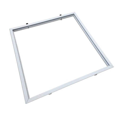 Einbaurahmen für 60x60 LED-Panel – Neues Modell, passt zu Troldtekt ohne Anpassung, weißer Rand