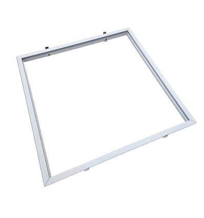 Einbaurahmen für 60x60 LED-Panel – Neues Modell, passt zu Troldtekt ohne Anpassung, weißer Rand