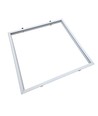 Einbaurahmen für 60x60 LED-Panel – Neues Modell, passt zu Troldtekt ohne Anpassung, weißer Rand