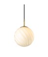 Halo Design - Twist Pendelleuchte, Kugel Ø15 Opal / Messing