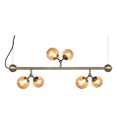 Halo Design - Atom Langtisch Mini Oxid mit 6 Gläsern 6XG9