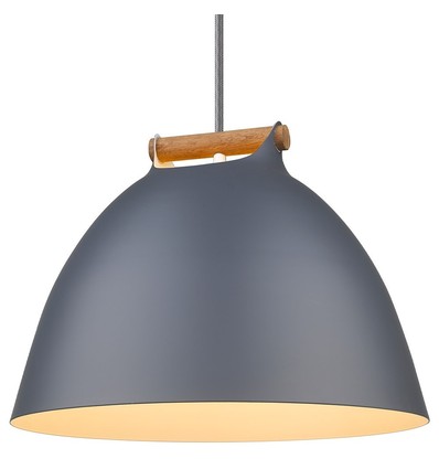 Halo Design - ÅRHUS Pendelleuchte Ø40 E27, Grau / Holz