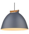 Halo Design - ÅRHUS Pendelleuchte Ø40 E27, Grau / Holz