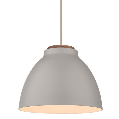 Halo Design - NIVÅ Pendelleuchte Ø24 E27, Grau / Holz