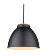 Halo Design - NIVÅ Pendelleuchte Ø24 E27, schwarz / Holz