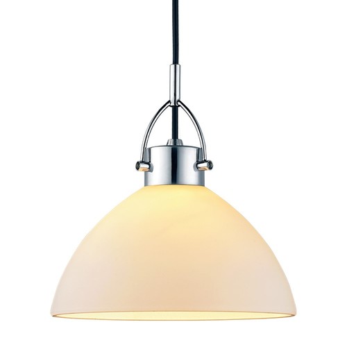 Halo Design - DENVER Pendelleuchte Ø26 Opalglas/Chrom