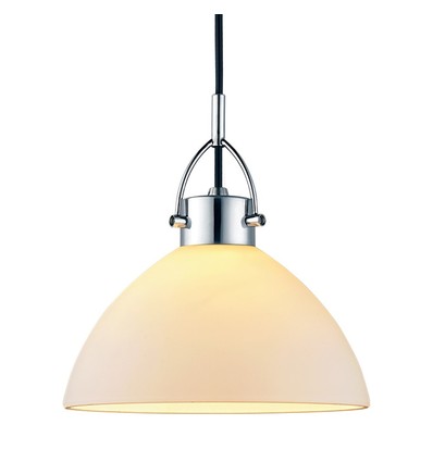 Halo Design - DENVER Pendelleuchte Ø26 Opalglas/Chrom