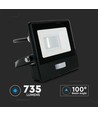 10W LED-Flutlicht - IP65, mit Sensor, Samsung LED-Chip