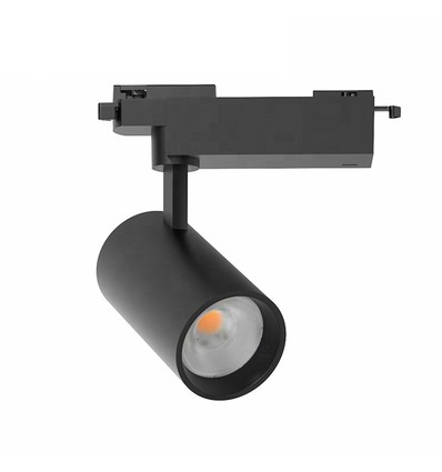 28W 1-Phasen RA90 Schienenstrahler - 175 lm/W, Schwarz, 1F3W