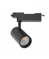 28W 1-Phasen RA90 Schienenstrahler - 175 lm/W, Schwarz, 1F3W