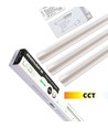 Troldtekt LED Zigbee Schienenset 3x60 cm - CCT, Flach eingelassen, Akustilight inkl. Kabel und Treiber