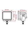 40W LED, 10-30V - IP67 wasserdicht, Arbeitsscheinwerfer, Auto, LKW, Traktor, Anhänger, 8° fokussiertes Licht