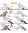Schlanker LED-Streifenverbinder für lose Kabel - 10mm, RGB, IP20, 5V-24V