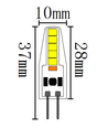 G4 2W dimmbare SILI2 LED-Lampe - 12V/24V AC/DC
