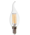 E14 4W LED Flammenbirne - Kohlefaden, warmweiß