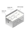 Troldtekt LED Schienenset 6x60 cm - Bündig, Triac dimmbar, Akustilight inkl. Kabel und Treiber
