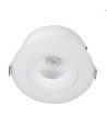 7W Ø10cm Flacher Einbaustrahler dimmbar RA93 - Ausschnitt: Ø8,3 cm, Maße: Ø10 cm, CCT