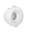 7W Ø10cm Flacher Einbaustrahler dimmbar RA93 - Ausschnitt: Ø8,3 cm, Maße: Ø10 cm, CCT