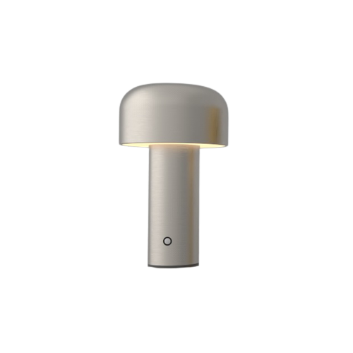LEDlife Mushroom Tischlampe - Silber, wiederaufladbar, Touch-dimmbar, IP20