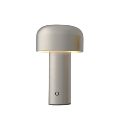 LEDlife Mushroom Tischlampe - Silber, wiederaufladbar, Touch-dimmbar, IP20