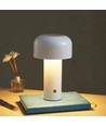 LEDlife Mushroom Tischlampe - Silber, wiederaufladbar, Touch-dimmbar, IP20