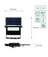 2W LED Solar-Flutlicht - Eingebauter Akku, mit Sensor, Außenbereich, Arbeitsleuchte