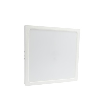 24W LED Deckenleuchte - 29 x 29cm, Höhe: 3,8cm, weißer Rand