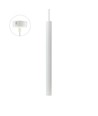 Chloe Slim GU11 - Sockel 250V IP20 40x500+1m Kabel, Weiß, Einstellbarer Abstrahlwinkel, Ohne Leuchtmittel