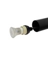 CHLOE Slim GU11/MR11 Pendelfassung 250V IP20 40x500+1m Kabel, Schwarz, Einstellbarer Abstrahlwinkel, Ohne Leuchtmittel