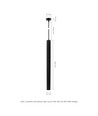 CHLOE Slim GU11/MR11 Pendelfassung 250V IP20 40x500+1m Kabel, Schwarz, Einstellbarer Abstrahlwinkel, Ohne Leuchtmittel