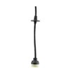 3-Phasen GU11/MR11 CHLOE SLIM Pendelleuchte - Ohne Leuchtmittel, 250V, IP20, 40x50cm+1m Seil, Schwarz