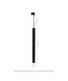 3-Phasen GU11/MR11 CHLOE SLIM Pendelleuchte - Ohne Leuchtmittel, 250V, IP20, 40x50cm+1m Seil, Schwarz