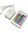 RGB Set: 5m LED Strip, 60 LEDs, 7W/m, Controller und Transformator