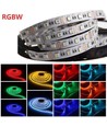 RGB+WW Set: 5m LED-Streifen, 60 LEDs, 10,8W, Controller und Transformator
