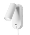 EGO LED Wandleuchte mit USB und Touch-Dimmer, 4,5W, Nielsen Light - weiß