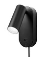 EGO LED Wandleuchte mit USB und Touch-Dimmer, 4,5W, Nielsen Light - schwarz