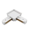 Outlet: 1-Phasen-Schiene 230V, 90 Grad Winkel Weiß