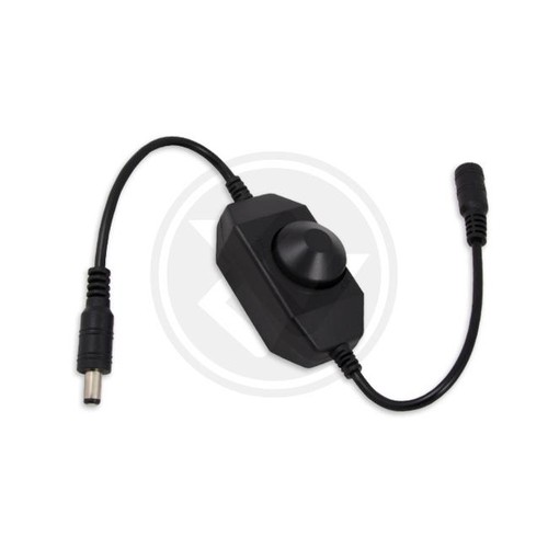 12V und 24V Dimmer mit Kabel, schwarz - 12V (72W), 24V (144W)