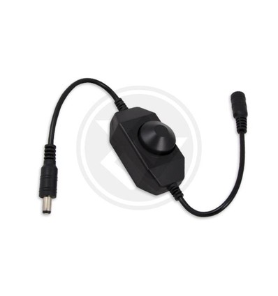 12V und 24V Dimmer mit Kabel, schwarz - 12V (72W), 24V (144W)