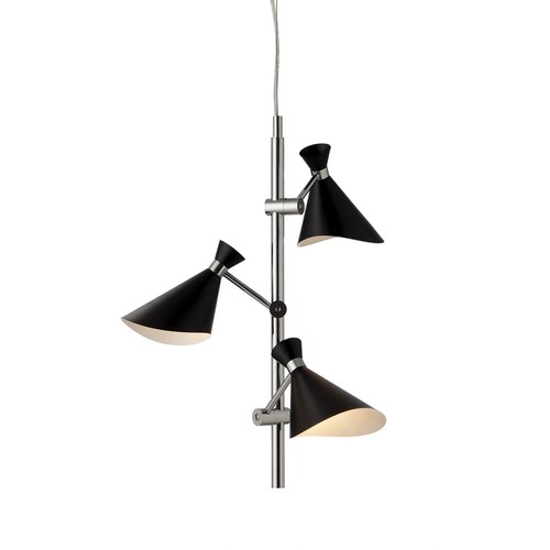 Deckenleuchte CORNER, G9, Nielsen Light - Chrom/Schwarz
