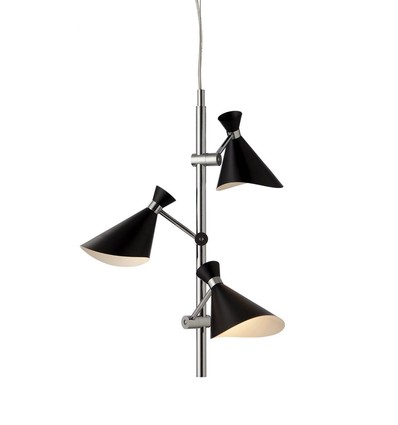 Deckenleuchte CORNER, G9, Nielsen Light - Chrom/Schwarz